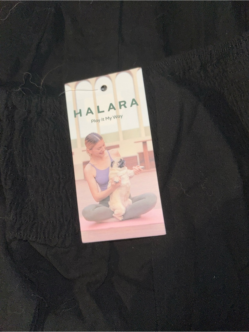 HALARA Women's Black wide leg pants